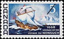 1968 - Voyage of the Nonsuch, 1668 - Canadian stamp - Stamps of Canada